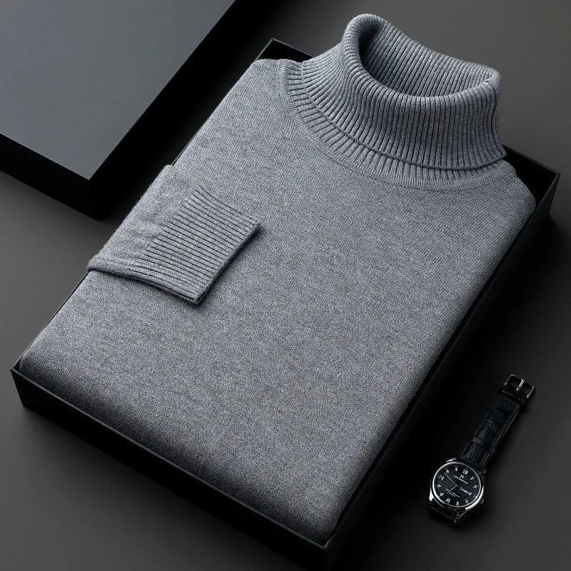 Men’s Classic Turtleneck Knit Sweater