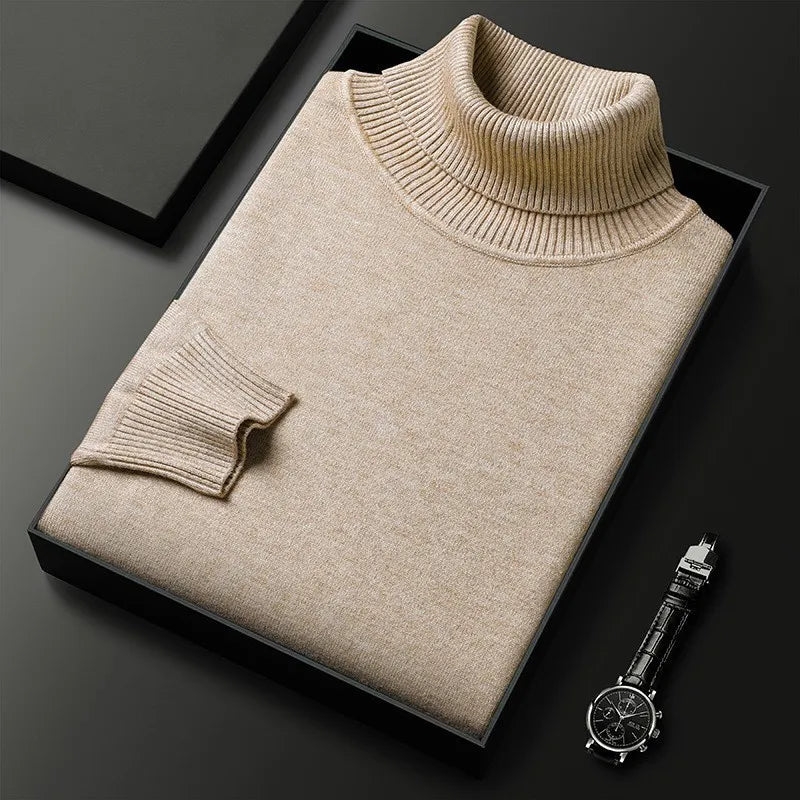 Men’s Classic Turtleneck Knit Sweater