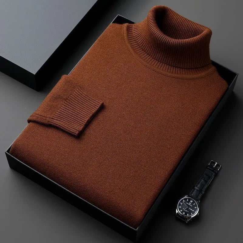 Men’s Classic Turtleneck Knit Sweater