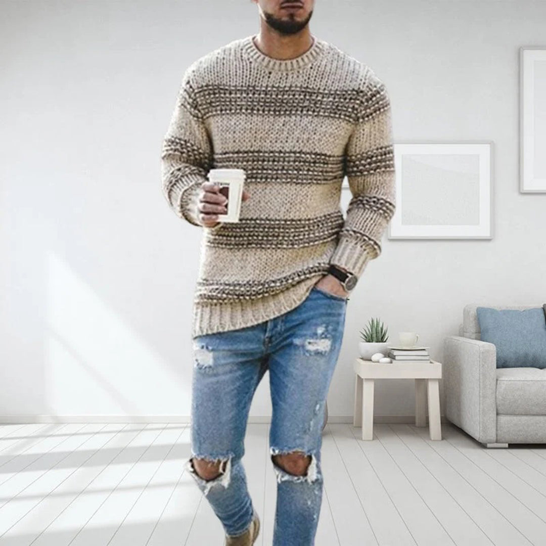 Stylish Chunky Knit Norwegian Summer Top for Men