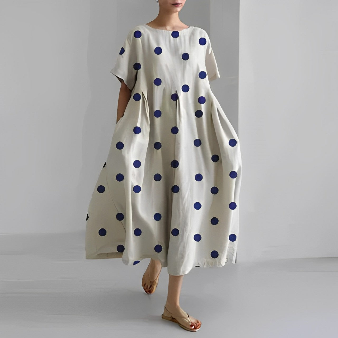 Women's Floral Print Oversized Maxi Dress