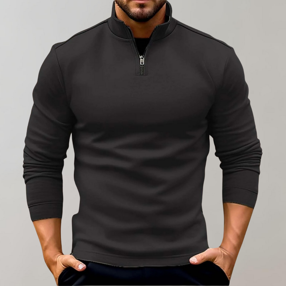 Lightweight Men's Summer Sweater with Zipper for Optimal Ventilation