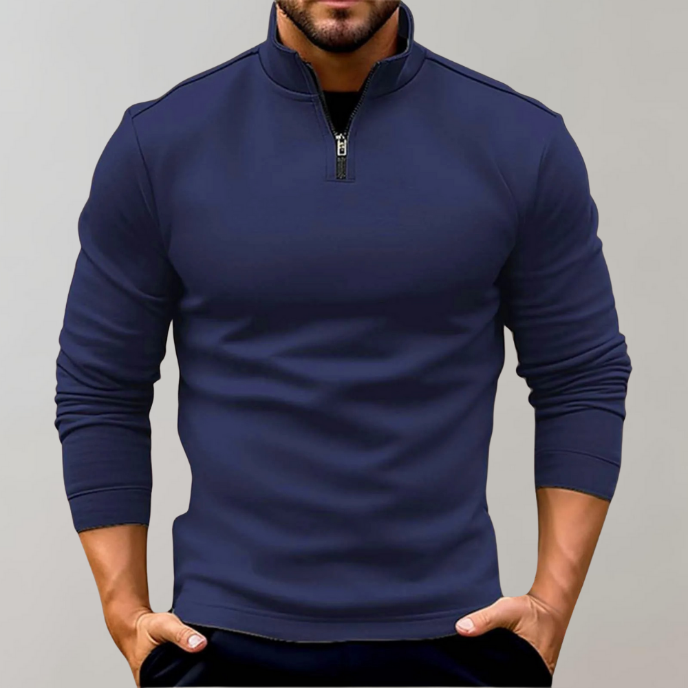 Lightweight Men's Summer Sweater with Zipper for Optimal Ventilation