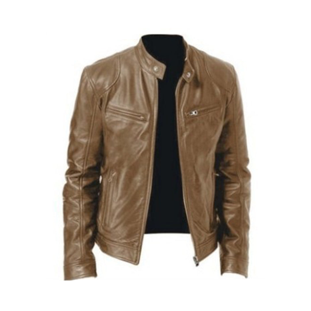 Stylish Leather Summer Jacket for Men - Comfortable and Durable
