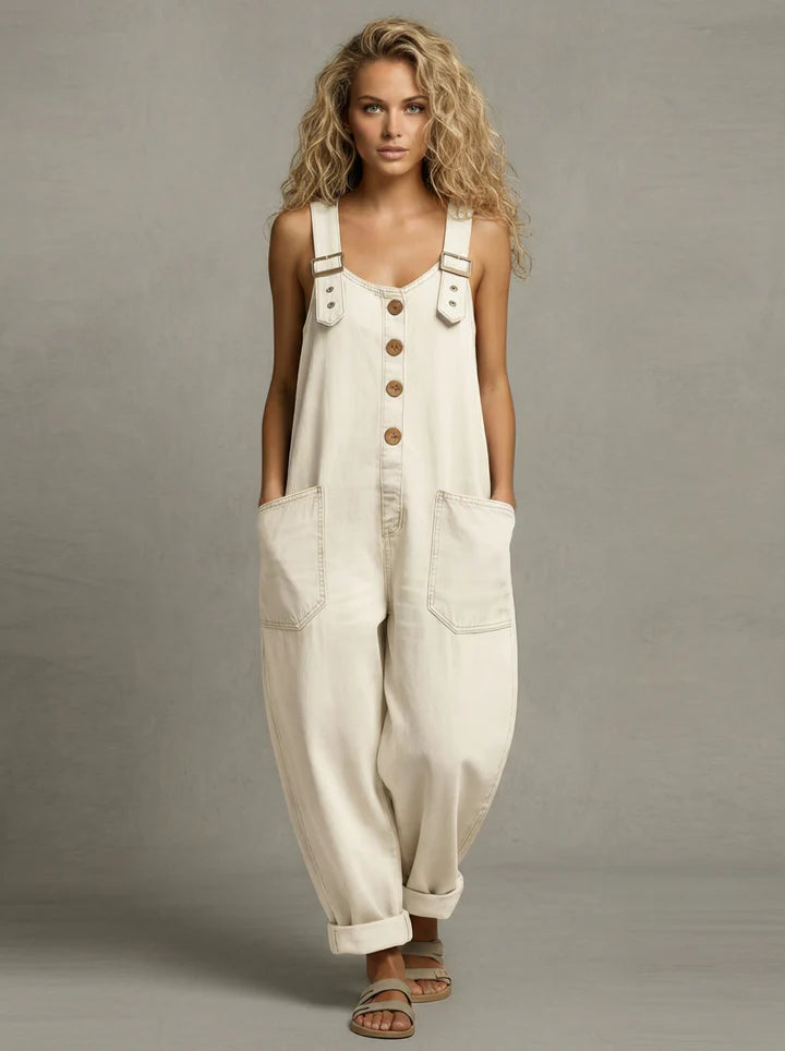 Women's Relaxed Denim Jumpsuit