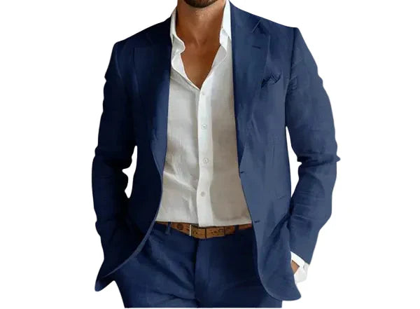 Men's Casual Single-Breasted Tailored Blazer