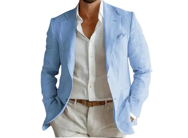 Men's Casual Single-Breasted Tailored Blazer