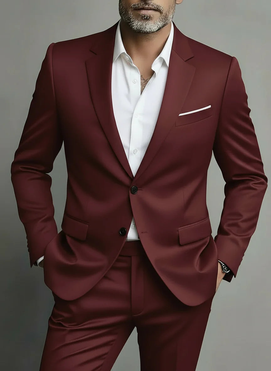 Men's Tailored Two-Piece Suit Set