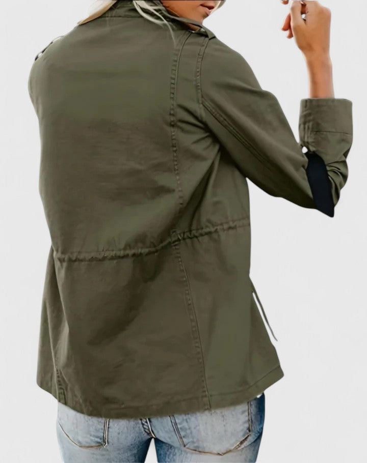 Women's Field Parka Jacker with Waist Drawstring