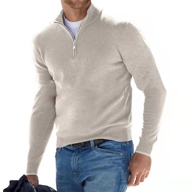 Stylish Luxury Zip Sweater for Men