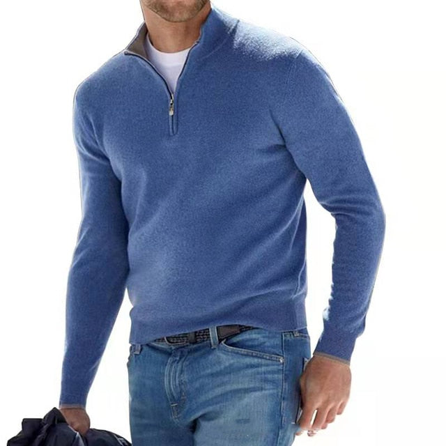 Stylish Luxury Zip Sweater for Men