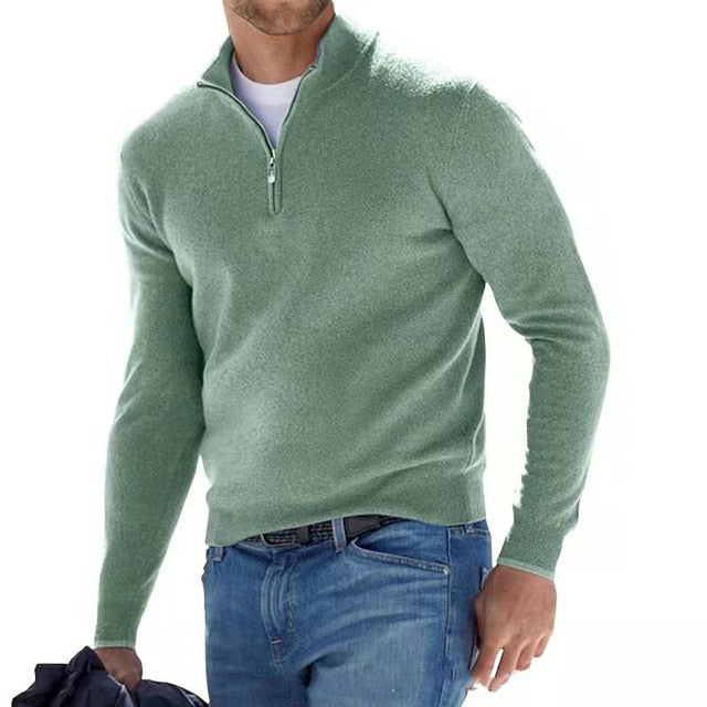 Stylish Luxury Zip Sweater for Men