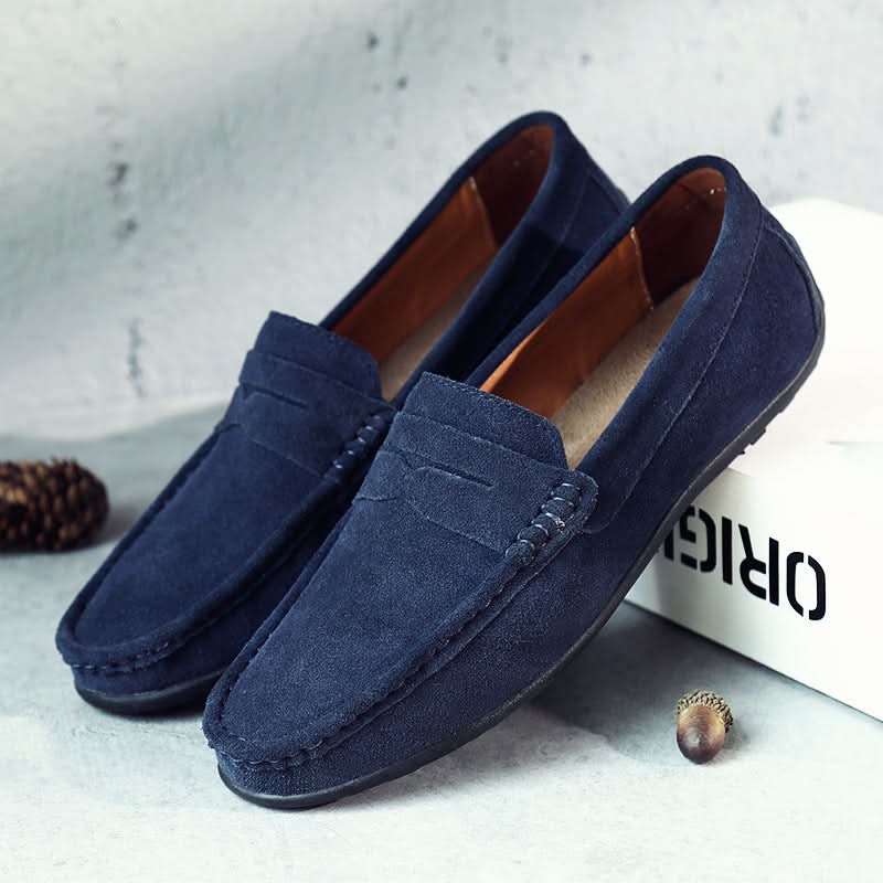 Men's Suede Loafers Slip-On Shoes
