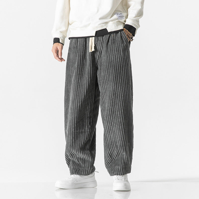 Women’s Corduroy Drawstring Loose Fit Pants