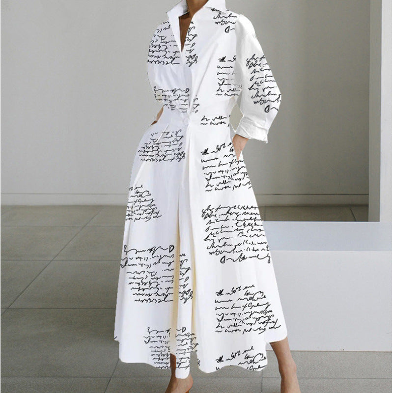 Women's Front Wrap Collared Maxi Dress