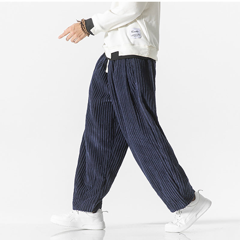 Women’s Corduroy Drawstring Loose Fit Pants