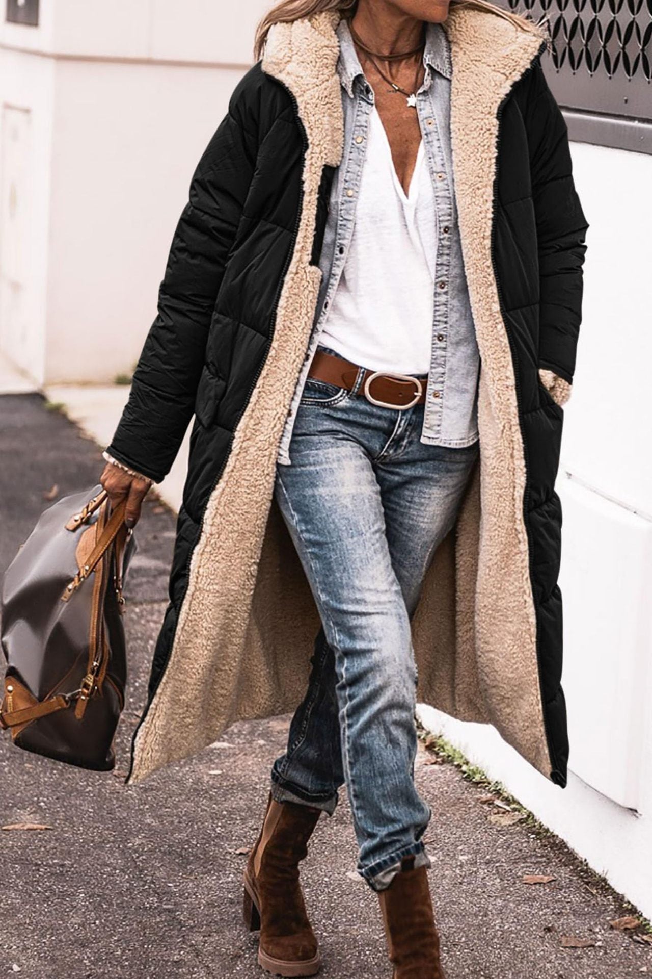 Women's Long Hooded Warm Winter Coat