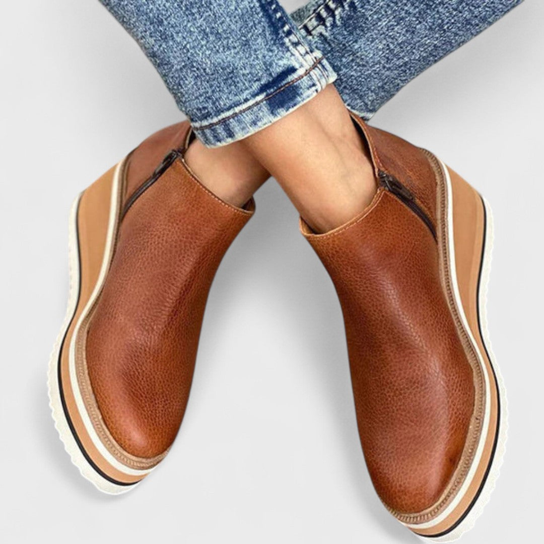 Women’s Casual Slip-On Wedge Ankle Boots