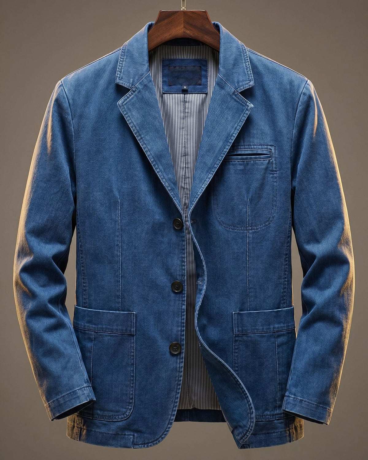 Men's Casual Tailored Blazer with Notch Lapels