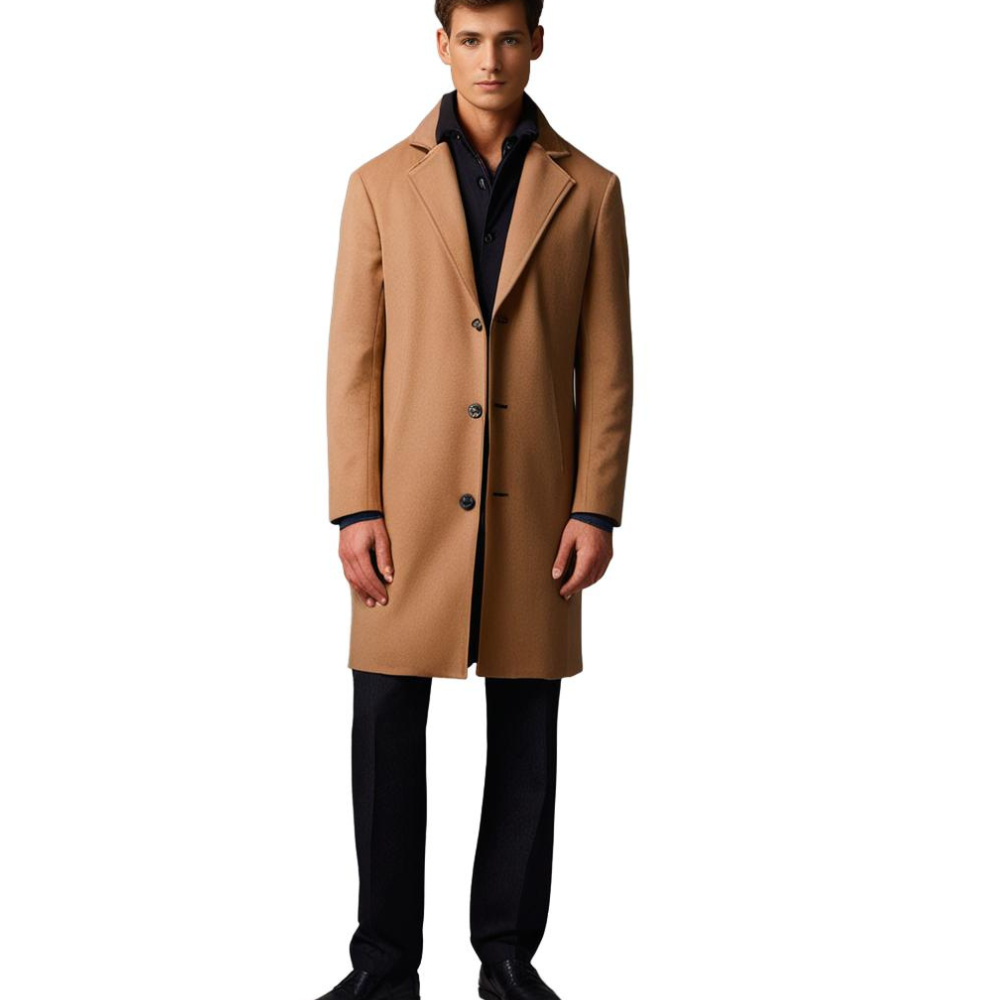 Stylish Long Winter Coat for Men - Warm and Comfortable