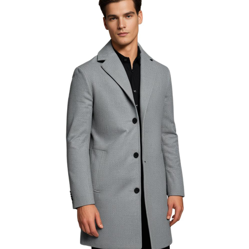 Stylish Long Winter Coat for Men - Warm and Comfortable