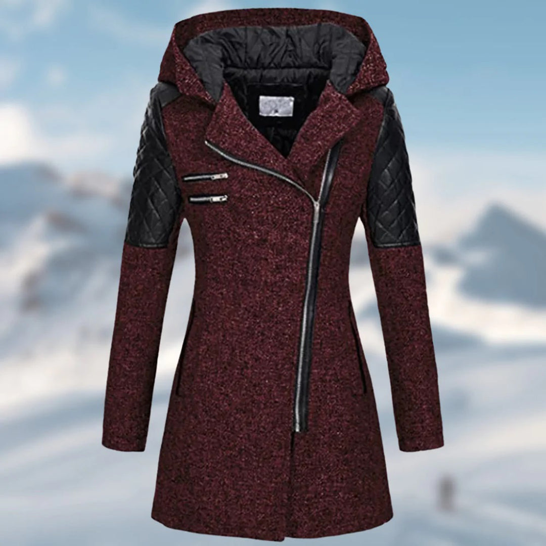 Stylish Long Women's Winter Coat with Warm Hood