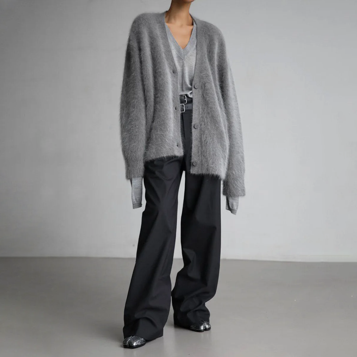Women's Fluffy Oversized Knit Cardigan