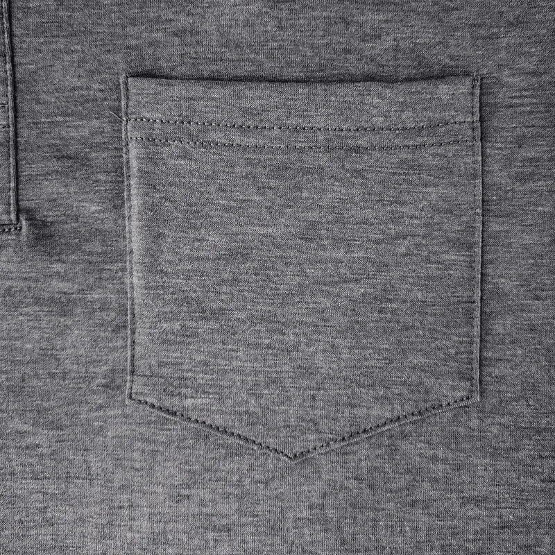 Men's Long-Sleeve Polo Shirt with Chest Pocket