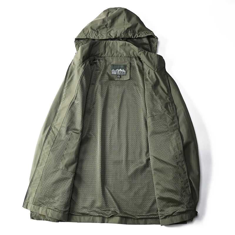 Men's Lightweight Waterproof Windbreaker Jacket