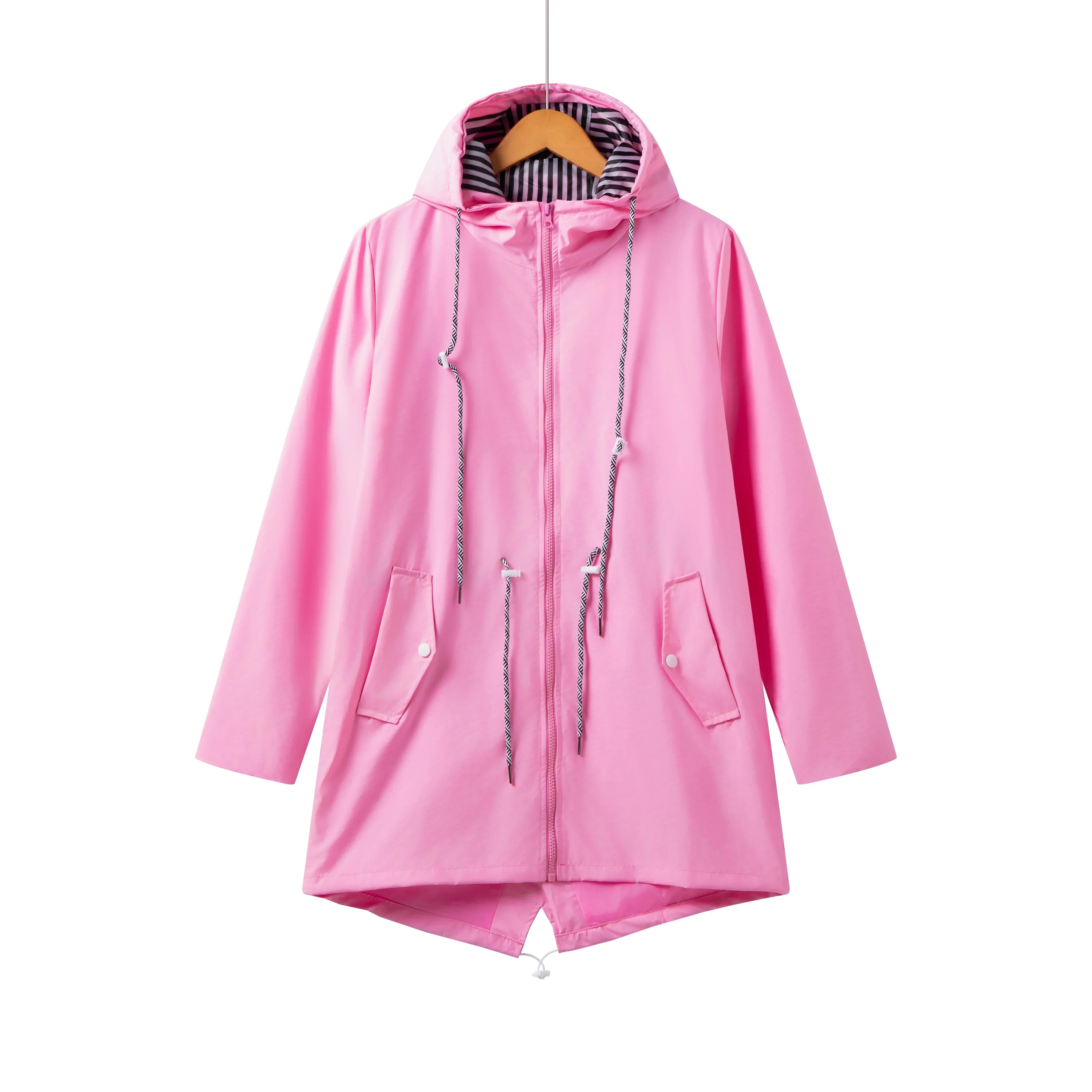 Stylish Women's Waterproof Trench Coat with Hood | Casual