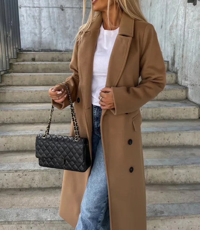 Women's Double-Breasted Classic Coat