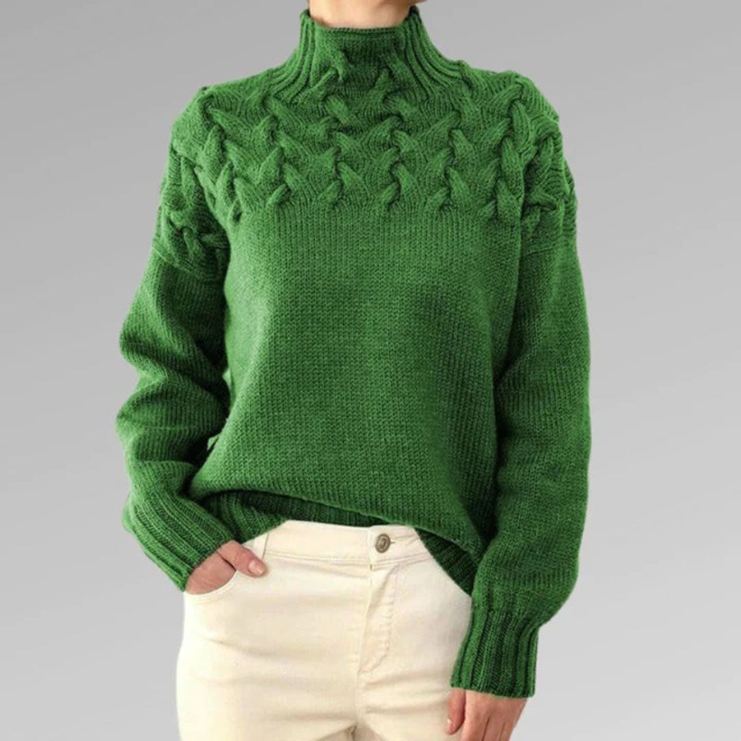 Light Knit Women's Sweater with Collar