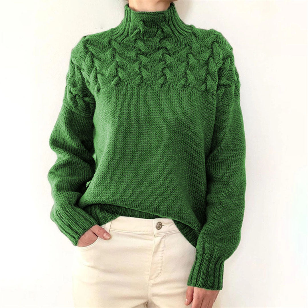 Light Knit Women's Sweater with Collar