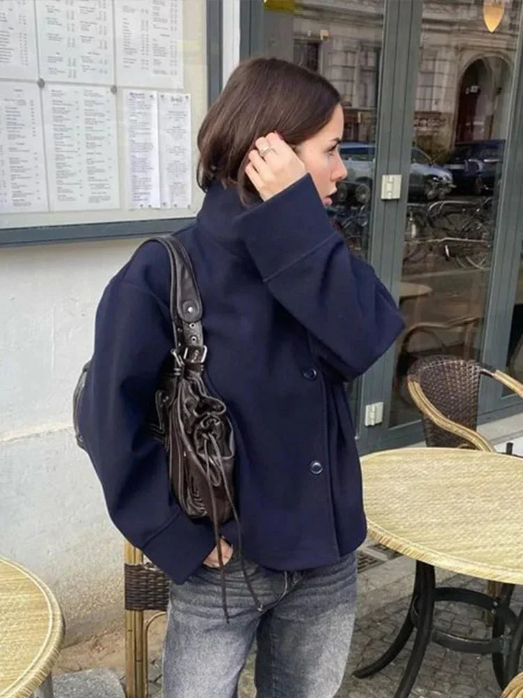 Women's High Neck Tailored Blazer