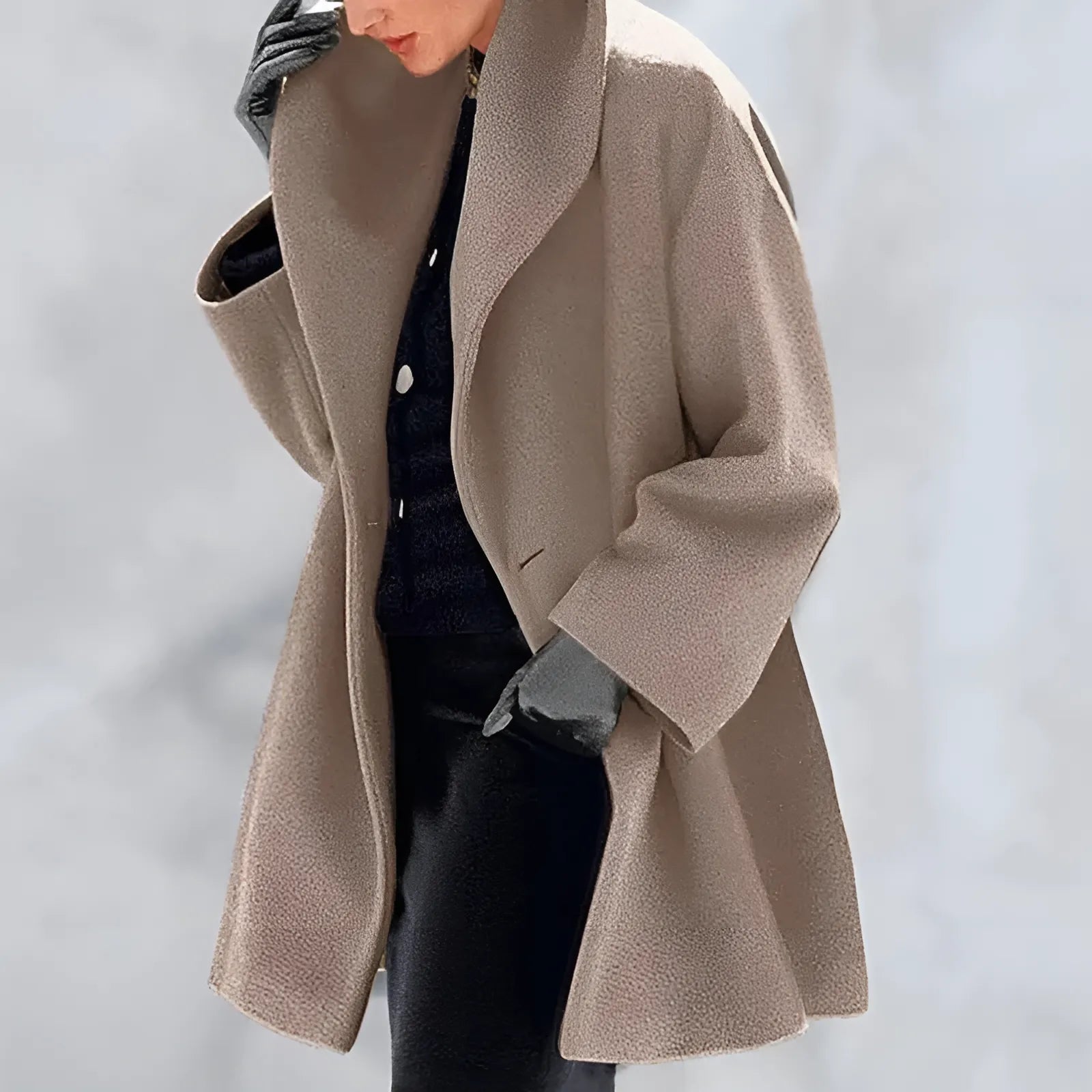 Stylish Women’s Cozy Hooded Oversized Coat