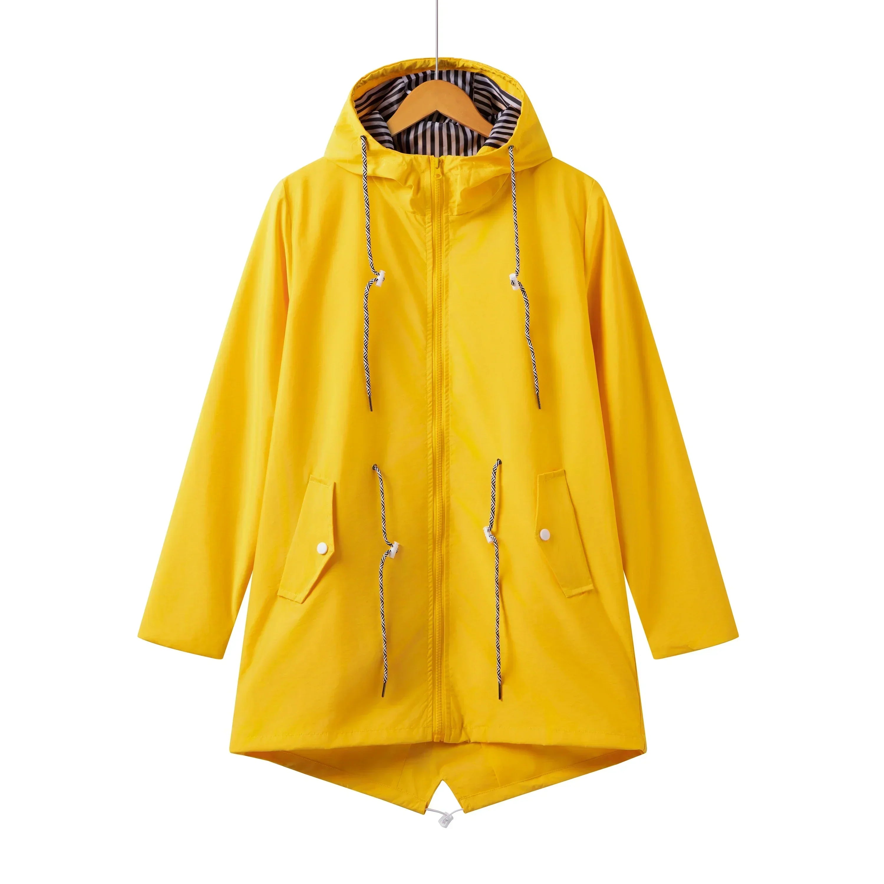 Stylish Women's Waterproof Trench Coat with Hood | Casual