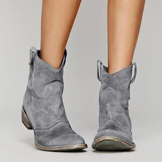 Stylish Women's Suede Western Boots