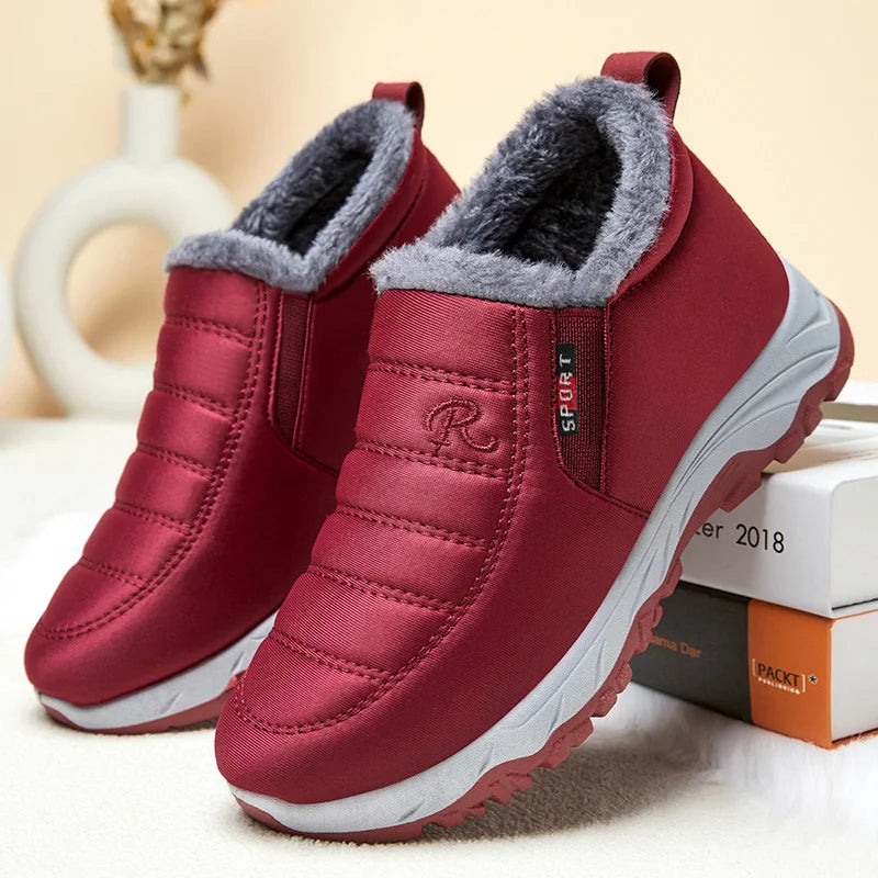 Stylish Women's Winter Sneakers| Comfortable Slip-On with Zipper