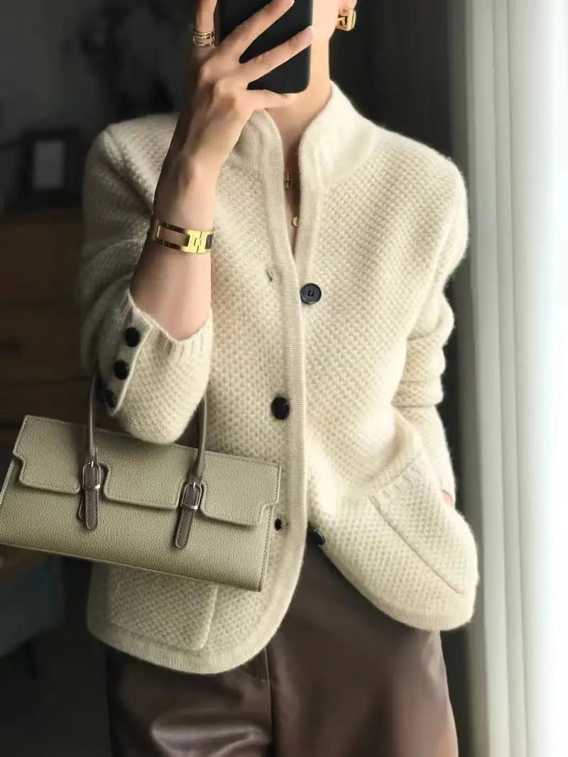 Women’s Button Front Knit Cardigan with Pockets