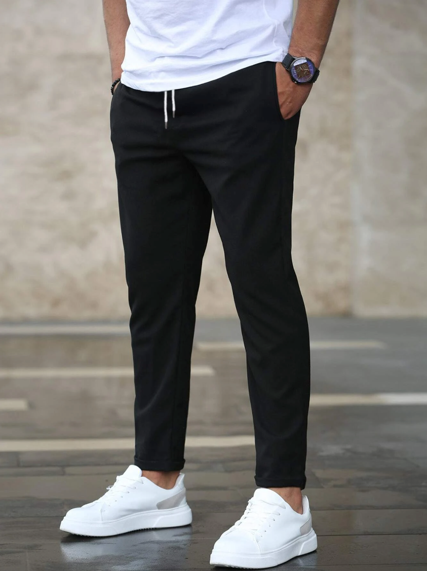 Men's Slim Fit Drawstring Jogger Pants