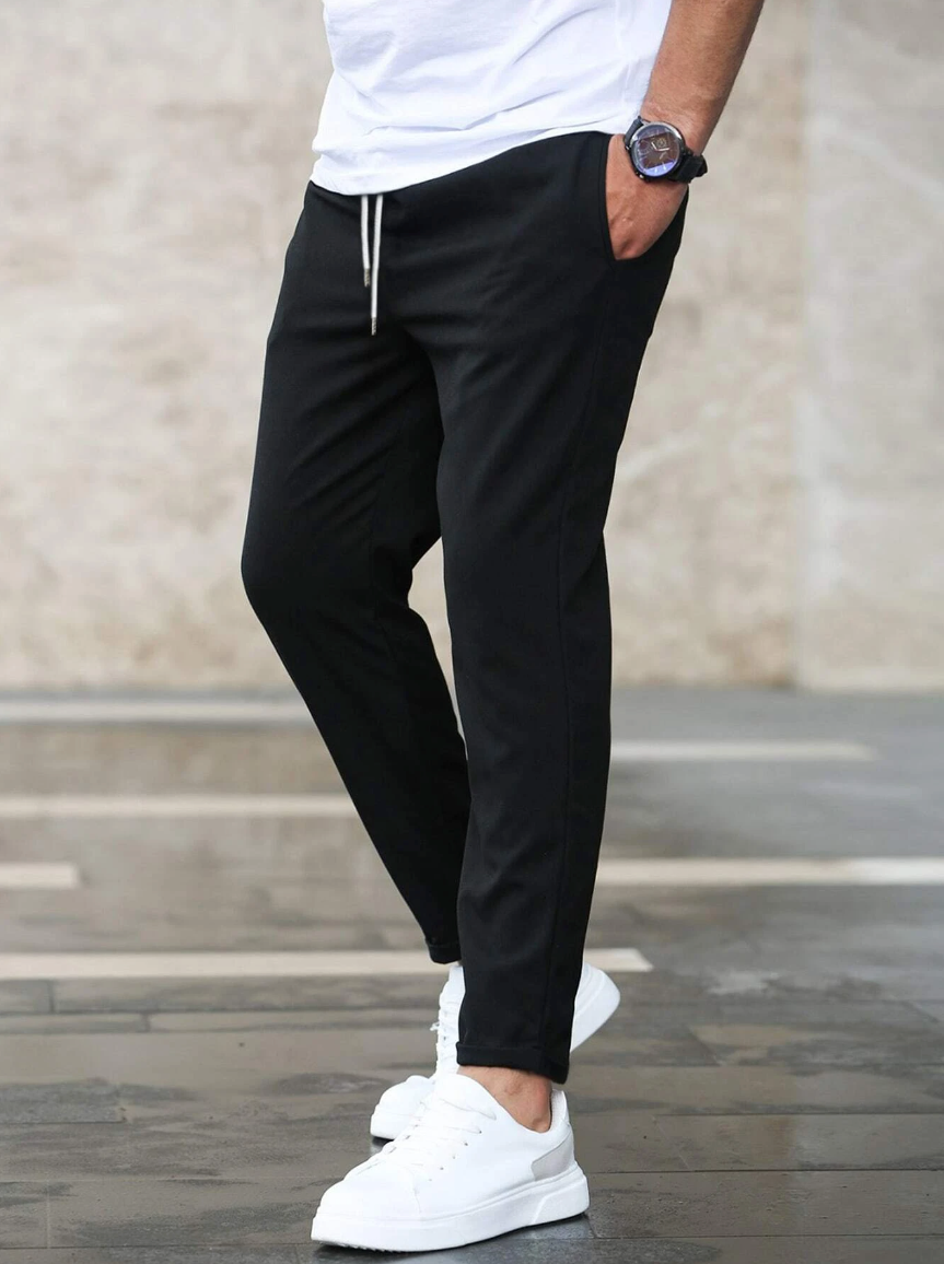 Men's Slim Fit Drawstring Jogger Pants