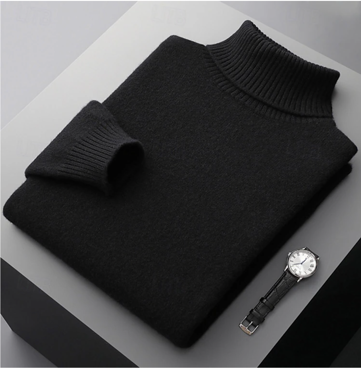 Stylish Merino Wool Roll Neck for Men