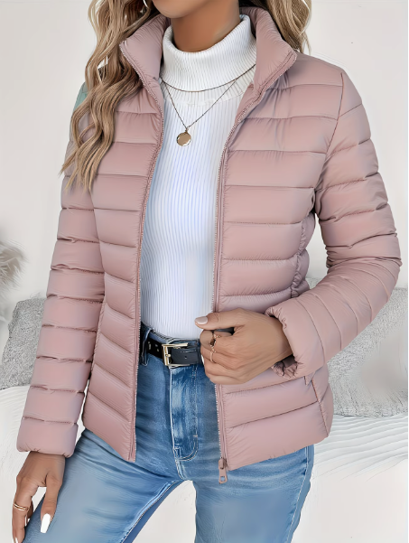 Women's Zip-Up Quilted Puffer Jacket