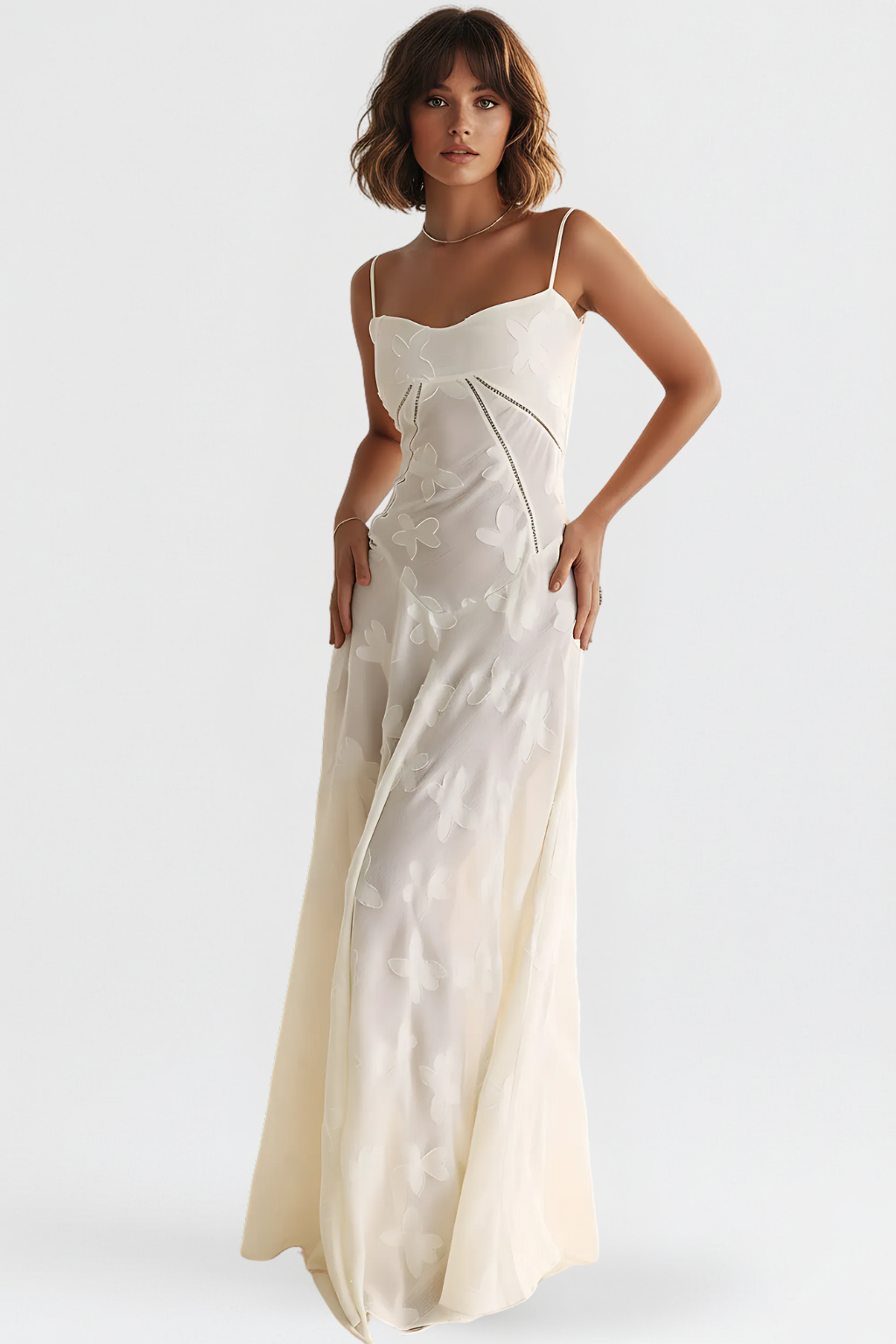 Chic Maxi Dress - Elegant Evening Gown for Weddings and Special Events