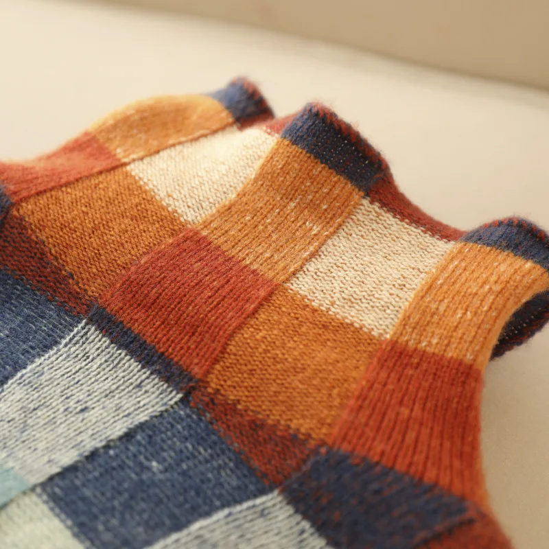 Women’s Multicolor Plaid Cozy Knit Sweater
