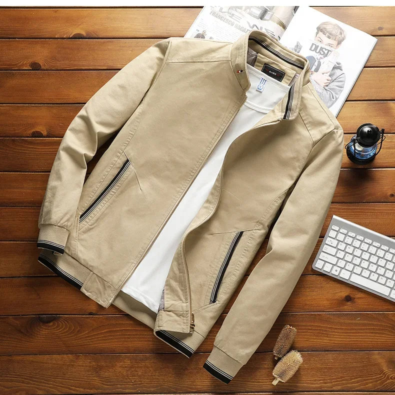 Men’s Classic Zip-Up Bomber Jacket