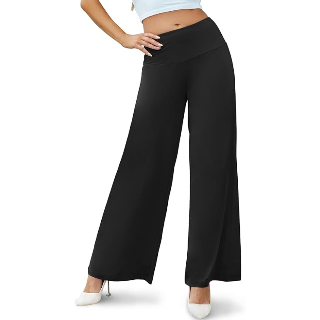 Stylish High-Waisted Women's Trousers with Comfortable Fit