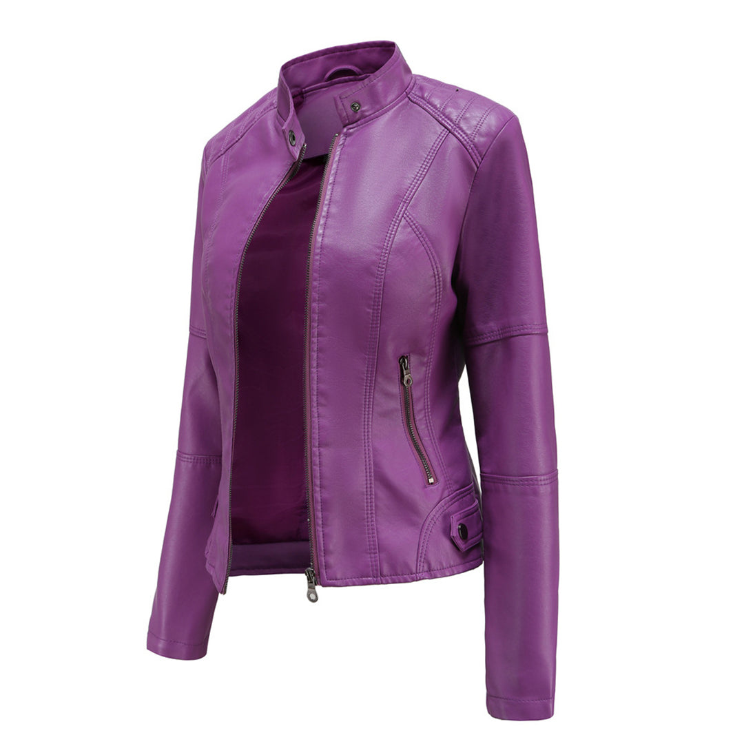 Stylish Custom-Made Leather Jacket for Women