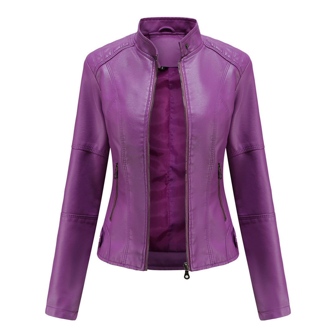 Stylish Custom-Made Leather Jacket for Women