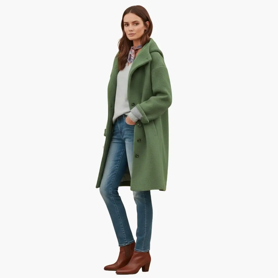 Women’s Hooded Longline Coat Jacket